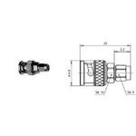 Telegärtner Koax-Adapter BNC-Stecker - SMA-Stecker J01008A0018 1 St. (J01008A0018)