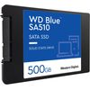 WD Blue SA510 WDS500G3B0A - SSD - 500GB - intern - 2.5" (6,4 cm) - SATA 6Gb/s - Blau (WDS500G3B0A)