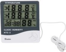 Bradas Wetterstation mit Außentemperatursensor WHITE LINE Messung der Außen- & Innentemperatur von -10 bis 70 Grad, - 1 Stück (WL-M21)