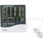 Bradas Wetterstation mit Außentemperatursensor WHITE LINE Messung der Außen- & Innentemperatur von -10 bis 70 Grad, - 1 Stück (WL-M21)