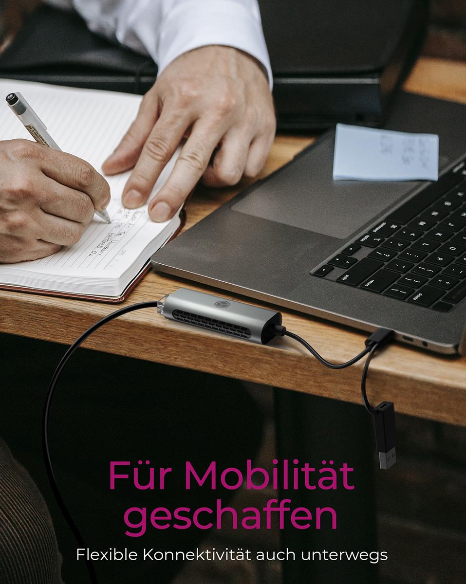 ICY BOX IB-LAN301-C3 Netzwerkadapter 2.5 Gbps Anthrazit