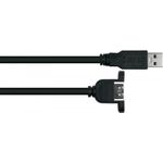 Alcasa UK30P-AEA-030S USB Kabel 3 m USB 3.2 Gen 1 (3.1 Gen 1) USB A Schwarz (UK30P-AEA-030S)