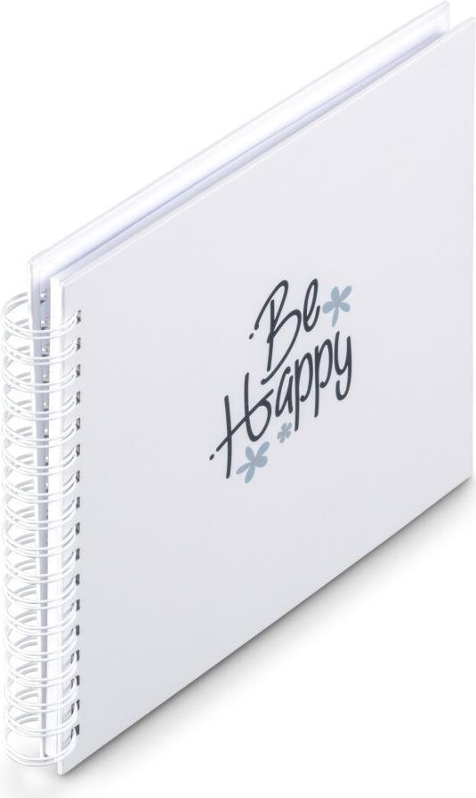 Hama Spiral-Album Good Things 28x24 cm 50 weiße Seiten Happy - Bürokleinmaterial (00007717)
