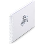 Hama Spiral-Album Good Things 28x24 cm 50 weiße Seiten Happy - Bürokleinmaterial (00007717)