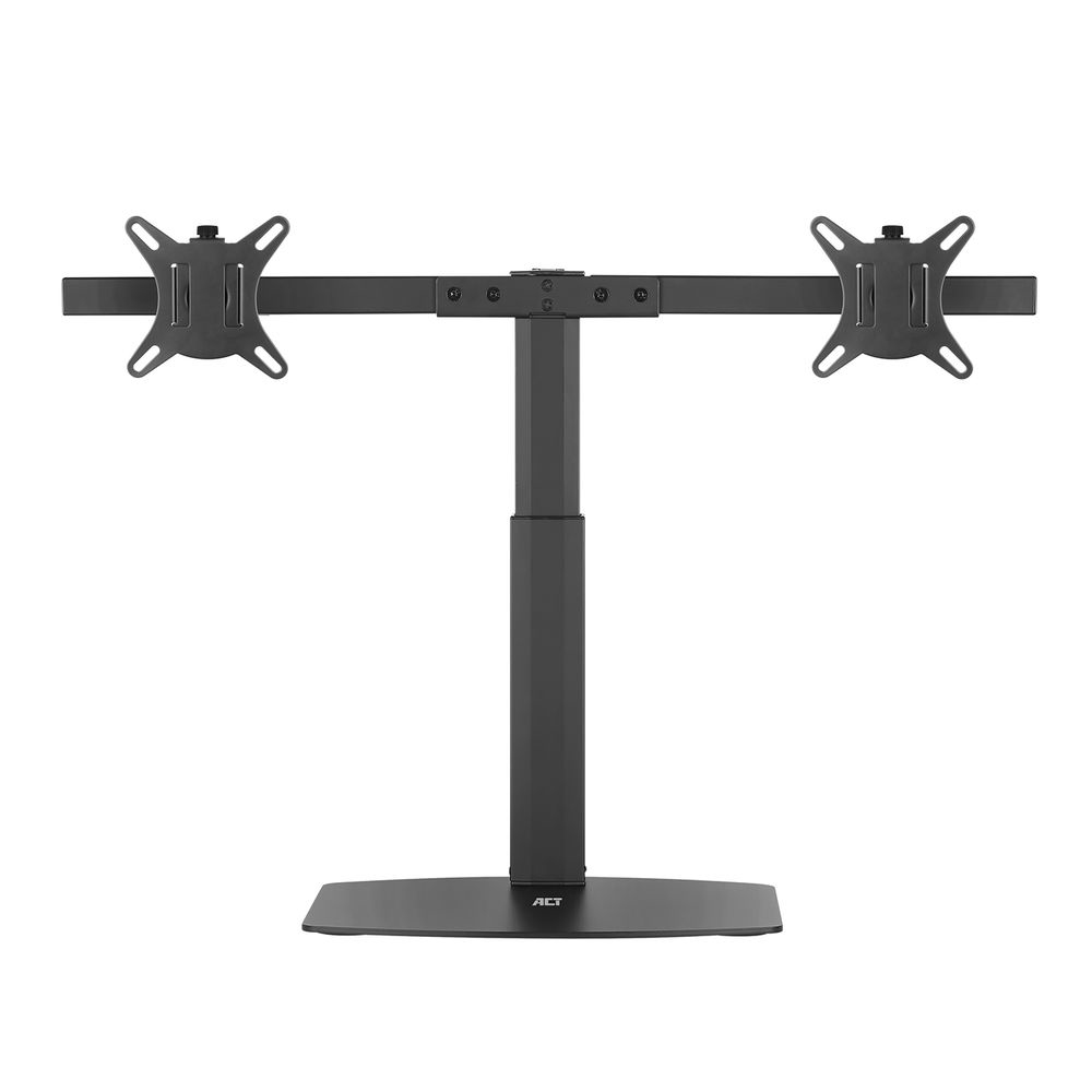 ACT AC8332 Monitor-Doppelhalterung Tisch bis 27" Freistehend Schwarz