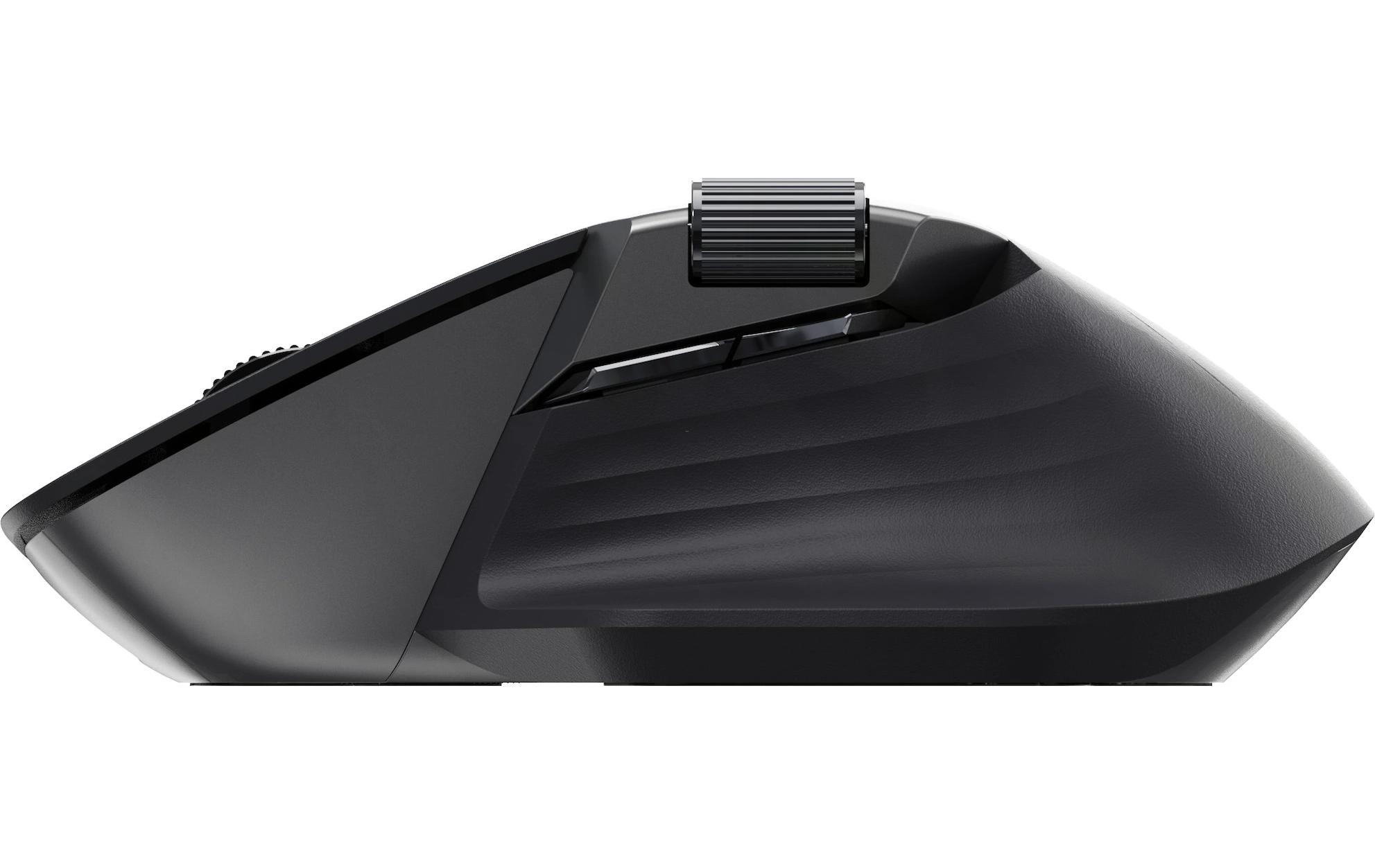 Rapoo MT760M Ergonomische Maus Rechtshänder Bluetooth 4000 DPI Schwarz, Grau