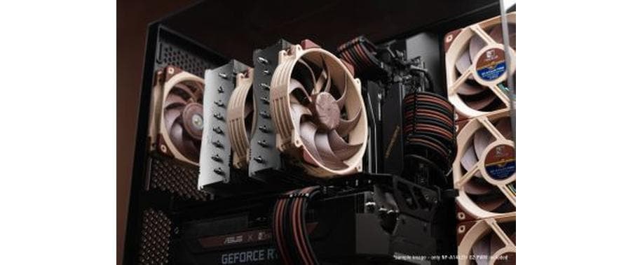 Noctua NF-A14X25R G2 PWM SX2-PP 140 mm Lüfterset Braun, Beige