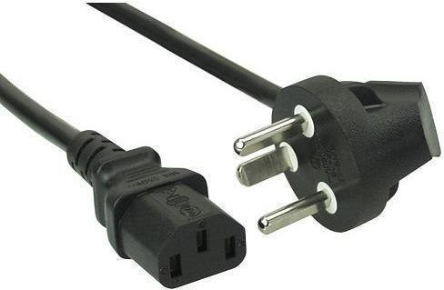 InLine Netzkabel Netzstecker Dänemark - IEC/Buchse 1,8 m schwarz (16652K)