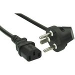 InLine Netzkabel Netzstecker Dänemark - IEC/Buchse 1,8 m schwarz (16652K)