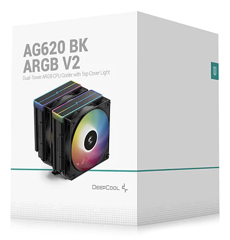 Deepcool AG620 BK ARGB V2 CPU-Luftkühler 2x 120 mm Schwarz