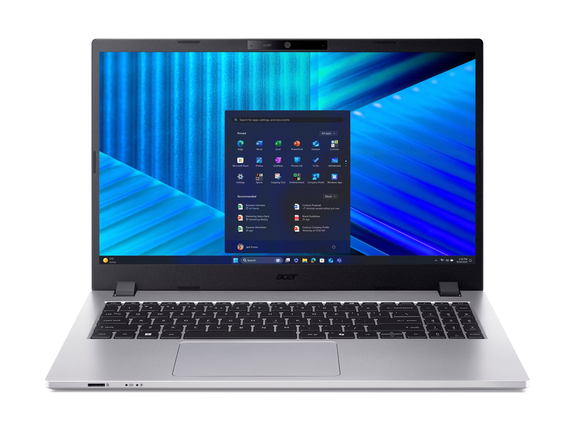 Acer TravelMate P2 15 TMP215-75-G2-TCO 15.6" Intel Core Ultra 5 125H 16 GB RAM 512 GB SSD Reines Silber