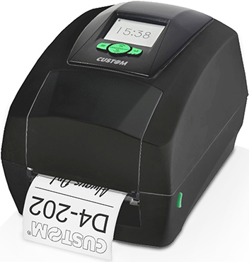 Custom LABEL PRINTER D4 202 DISPLAY USB RS232 BLACK (911MK020100333)