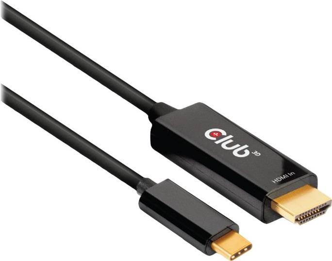 Club 3D CAC-1334 HDMI auf USB-C Aktives Kabel 1.8 m Schwarz