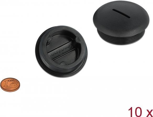 Delock Verschlussstopfen M40 x 1,5 schwarz 10 Stück (60234)