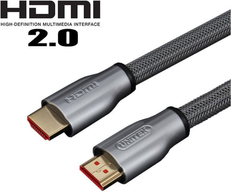 UNITEK Y-C142RGY HDMI-Kabel 10 m HDMI Typ A (Standard) Silber - Zink (Y-C142RGY)