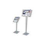 FRANKEN Infoständer "Standard", DIN A3 hoch, Höhe: 1.250 mm silbereloxierter Aluminiumrahmen, 25 mm Klapprahmenprofil (BS0904)