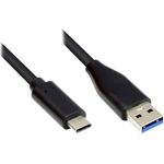 EXSYS EX-K1584-1.0 USB Kabel 1 m USB 3.2 Gen 1 (3.1 Gen 1) USB A USB C Schwarz (EX-K1584-1.0)