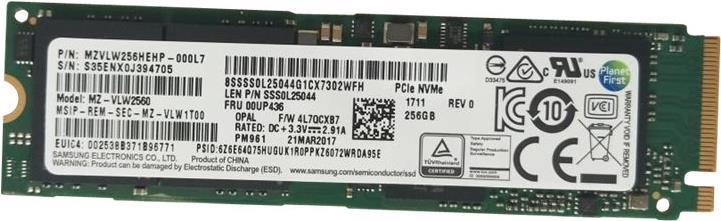 Lenovo Memory SSD 256GB M.2 PCIe3x4 (FRU00UP436)