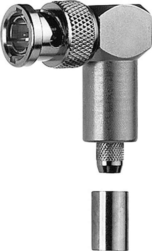 Telegärtner BNC-Kabelwinkelstecker Crimp G01 50 Ohm, crimp/crimp, A0605, G01 (RG-58C/U)  - 1 Stück (J01000A0024)