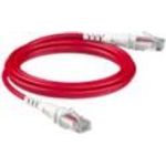 Patchsee ThePATCHCORD RJ45 Patchkabel Cat. 6A, U/UTP, extra dünn, rot, 0,15 m (TPC-SR-U/0.5)