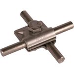 Dehn+Söhne MV-Klemme NIRO f. Rd 10mm 391 059 Art des Verbinders Mehrzweckverbindungsklemme, Geeignet für Verbindung Rundleiter Rd 10 / Rd 10, Werkstoff rostfreier Stahl (V2A), Oberfläche unbehandelt, Art der Befestigungsschrauben Sechskantschraube, Mehrz (391059)