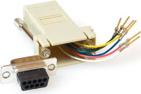 ACT TD09F8 Kabelschnittstellen-/adapter D-Sub RJ45 Beige - Metallisch (TD09F8)