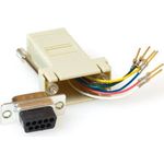 ACT TD09F8 Kabelschnittstellen-/adapter D-Sub RJ45 Beige - Metallisch (TD09F8)