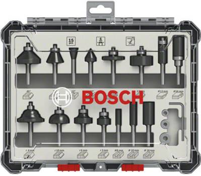 Bosch - Fräskopf - für Weichholz, Hartholz - 15 Stücke