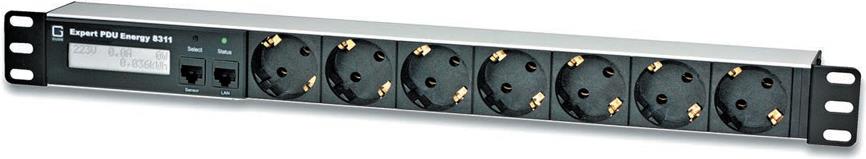 Güde 8311-1 Stromverteilereinheit (PDU) 7 AC-Ausgänge 1U Schwarz (8311-1)