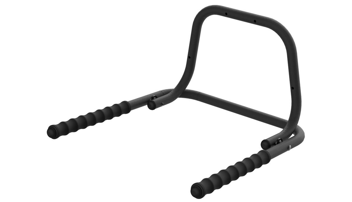 IWH Fahrrad-Wandhalterung, für bis zu 3 Fahrräder klappbar, belastbar bis 45 kg, aus Metall mit Metallträgern (032559)