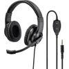 Hama PC Office Headset "HS-P350" - Headset - Full-Size - kabelgebunden - 3,5 mm Stecker - Schwarz