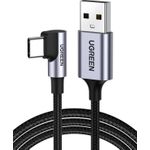 UGREEN Angled USB-C To USB-A Data Cable Black 1M (50941)