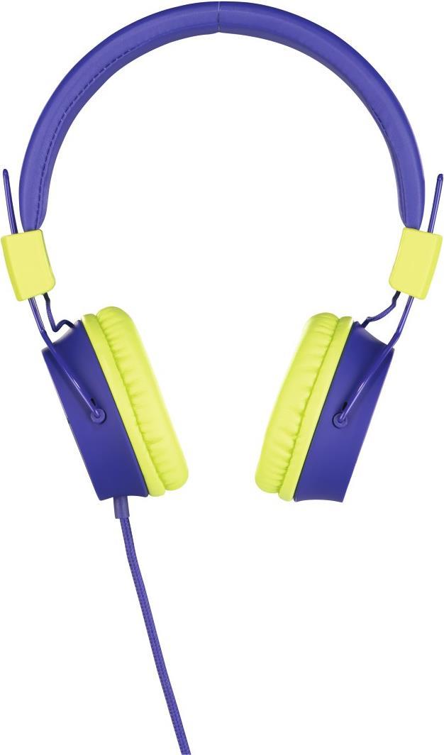 Hama HED8100B Kopfhörer Kabelgebunden Kopfband Musik Violett - Gelb (00132504)