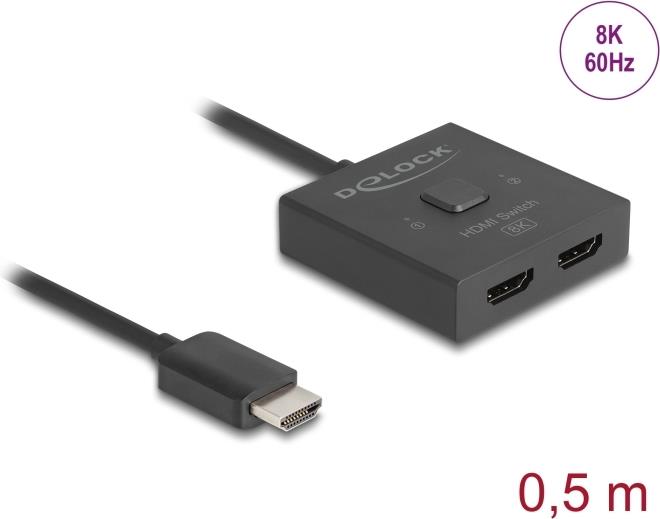 Delock HDMI Switch 2 auf 1 bidirektional 8K (18901)