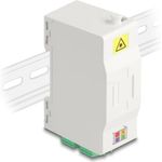 Delock LWL Anschlussdose für Hutschiene mit Spleißhalter und 4 x LC Duplex Kupplung (88098)
