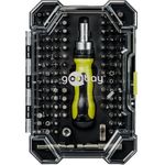 Goobay Schraubendreher-Set mit 100-tlg. Bitsatz - Werkzeug-Set aus S2-Stahl für Schraub (77844)