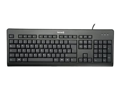 TERRA 1500 QWERTZ Tastatur 105 Tasten USB 1,8 m Schwarz