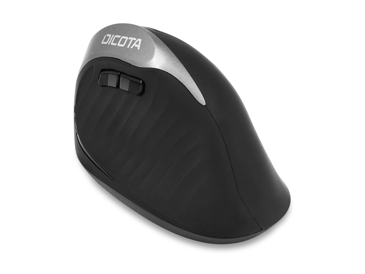 DICOTA Relax Ergonomische Kabellose Maus Bluetooth 1600 DPI Rechtshänder Schwarz