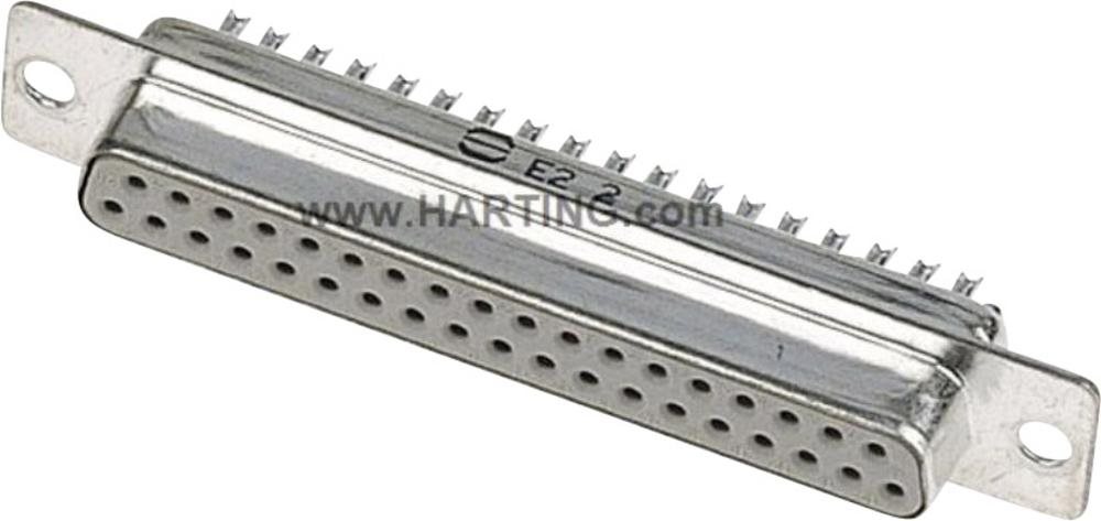 Harting D-SUB Buchsenleiste 180 ° Polzahl: 37 Lötkelch 09 67 037 4715 1 St. (09 67 037 4715)