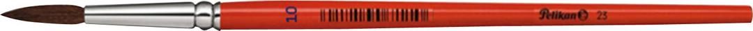 Pelikan Haarpinsel Sorte 23, Gr. 10, stumpfer Holzstiel orange lackiert (711077)