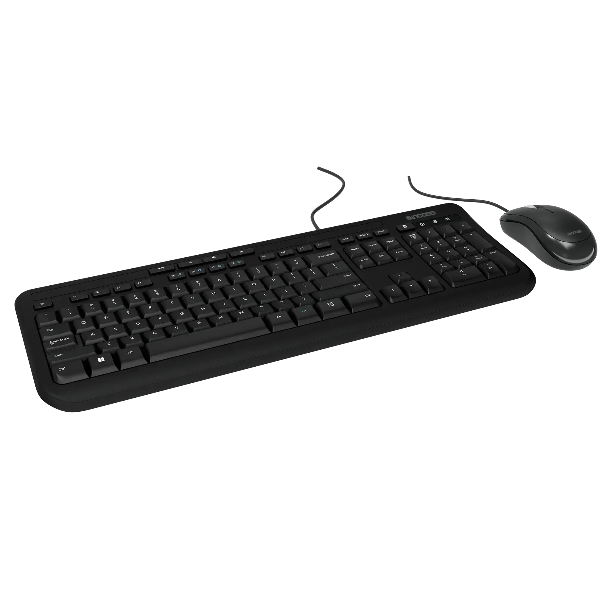 Incase Microsoft Wired Desktop 600 IT Layout Tastatur-und-Maus-Set Schwarz