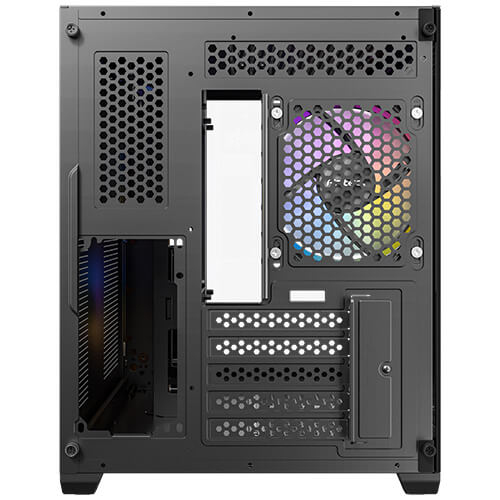 Antec CX600M Wood ARGB Mid Tower ATX PC-Gehäuse Schwarz, Holz