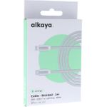 alkaya Speed Flex Datenkabel Geflochten 15W 1m weiss (CL-60005)