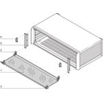 SCHROFF Frontabdeckhaube 3 HE - FRONTHAUBE 3HE 63TE PROP/PRO (24576082)