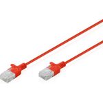 DIGITUS Patchkabel CAT 6 U-UTP Slim 3m Rot (DK-1618-030S-R)
