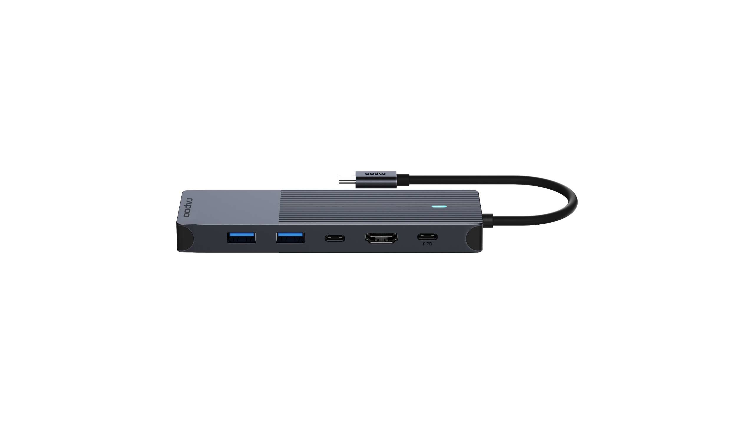 Rapoo UCM-2002 USB-C Dockingstation HDMI RJ-45 USB 3.2 Gen 1 Grau