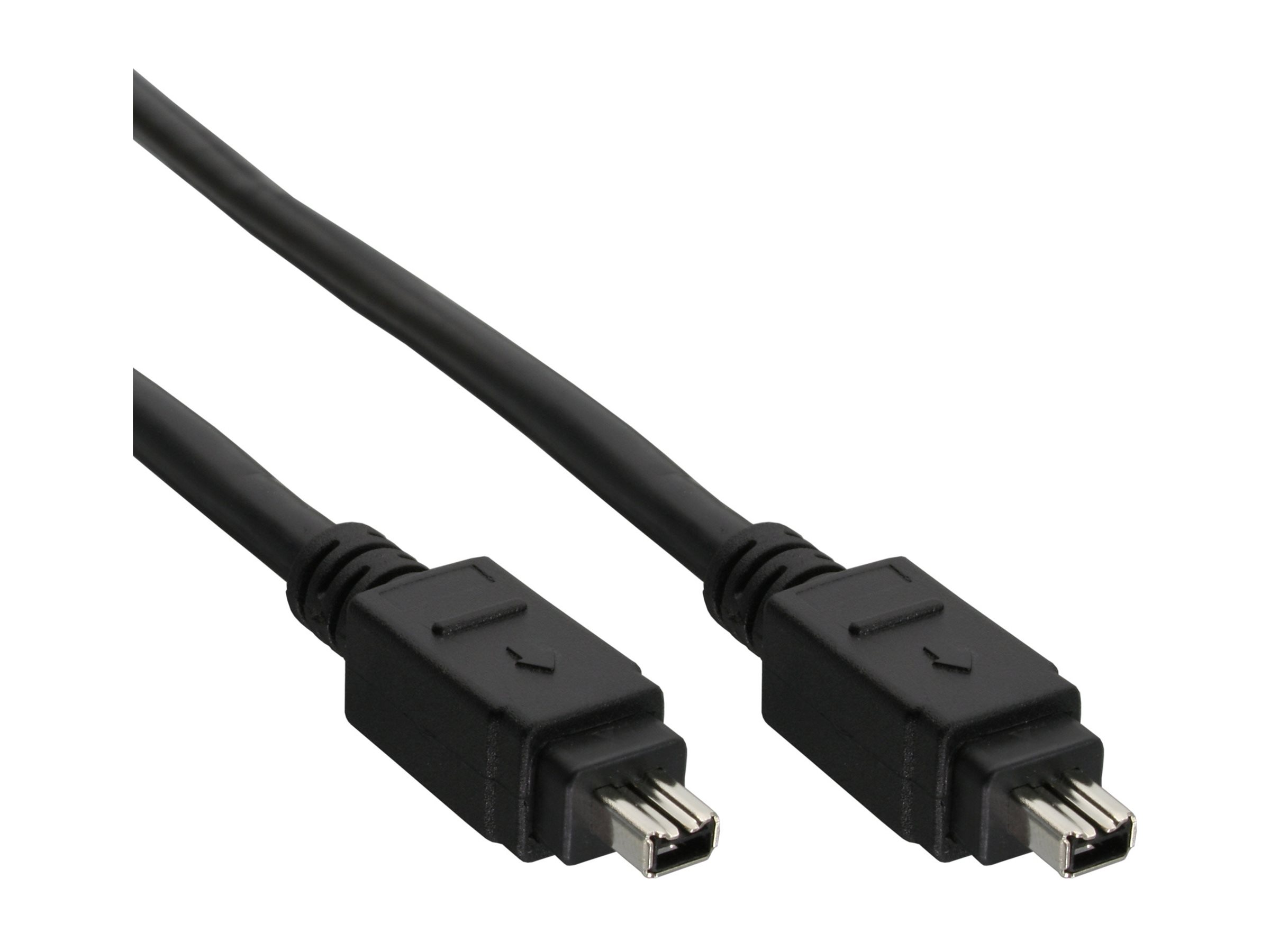 InLine FireWire Kabel IEEE 1394 4-polig Stecker/Stecker 3 m Schwarz