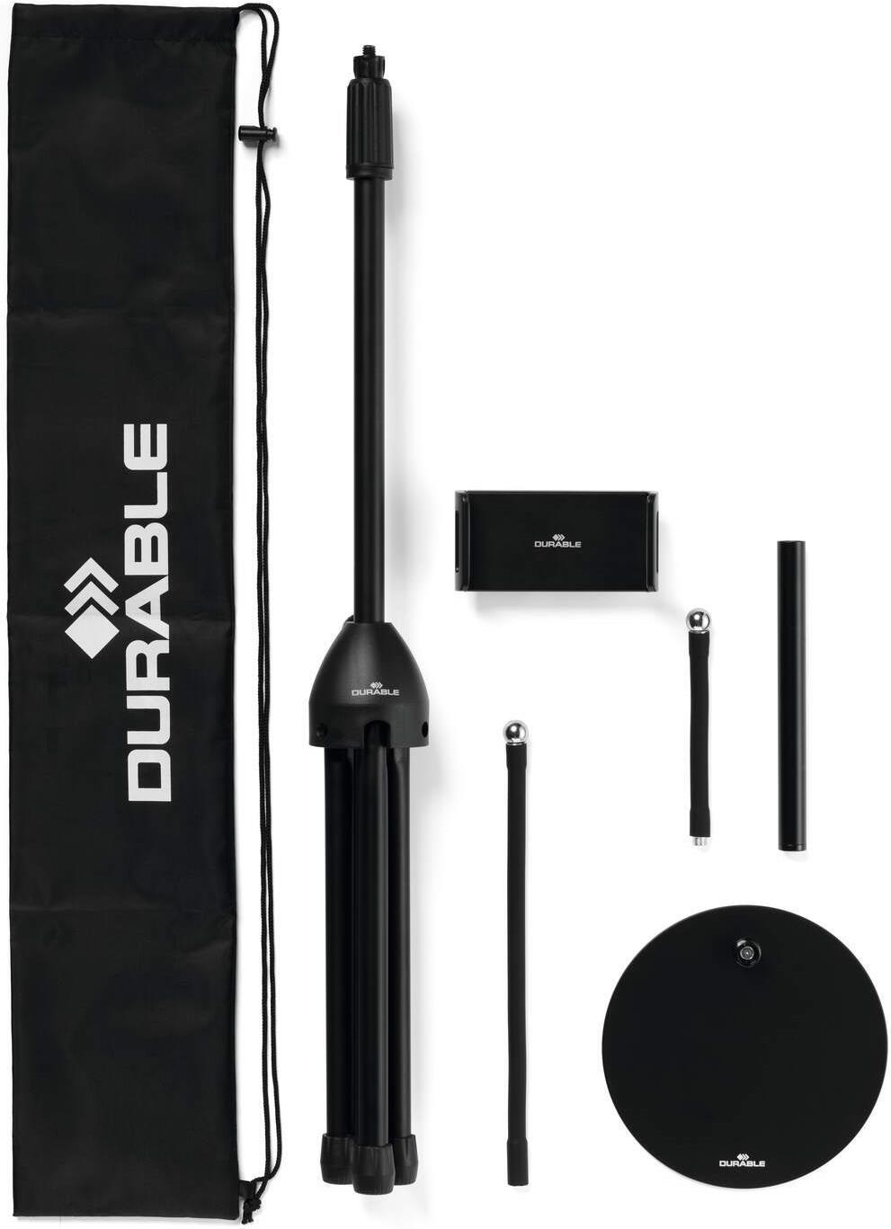 Durable TWIST COMBI Aktive Halterung für Smartphone und Tablet Schwarz