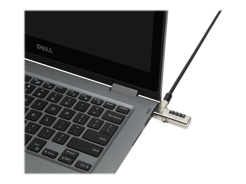 Kensington N17 Kombinationskabelschloss für Dell-Geräte mit Wedge-Slots Schwarz, Silber
