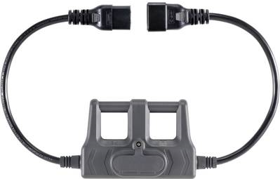 VOLTCRAFT CAA-1L 16 Messadapter Kaltgeräte-Stecker C20 - Kaltgeräte-Buchse C19 Dark-Grey (CAA-1L 16)